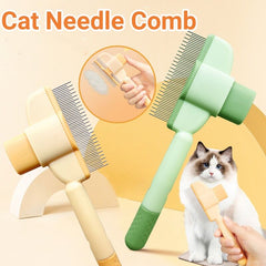 Self-cleaning Pet Flea Comb Grooming Brush