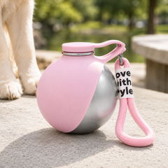 Pet Water Bottle With Bowl