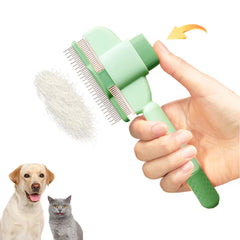 Self-cleaning Pet Flea Comb Grooming Brush