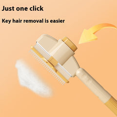 Self-cleaning Pet Flea Comb Grooming Brush