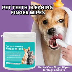 Pet Dental Cleaning Finger Wipes